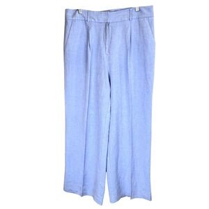 LOFT Wide Leg Pants in Light Blue